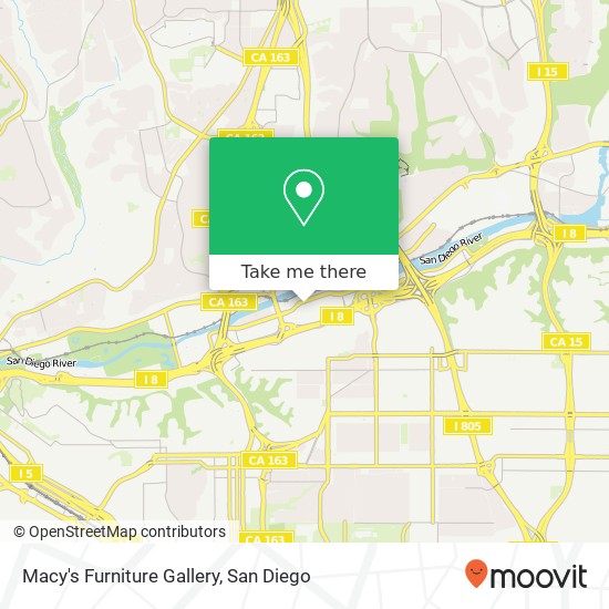 Macy's Furniture Gallery map