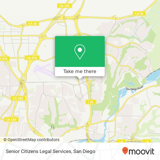 Mapa de Senior Citizens Legal Services