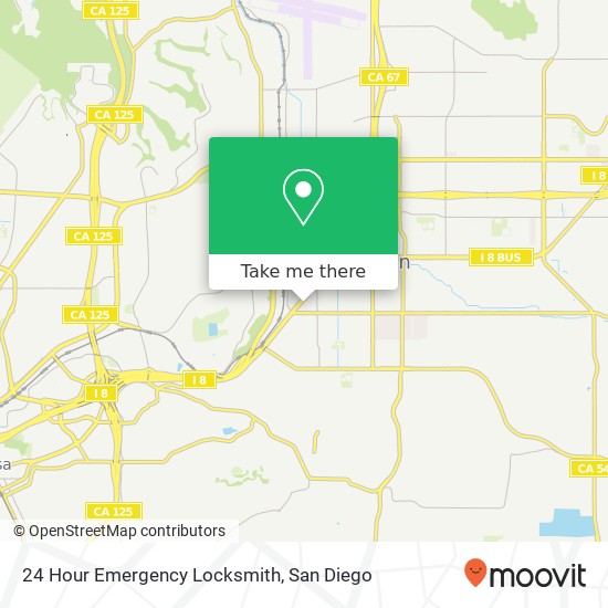 Mapa de 24 Hour Emergency Locksmith