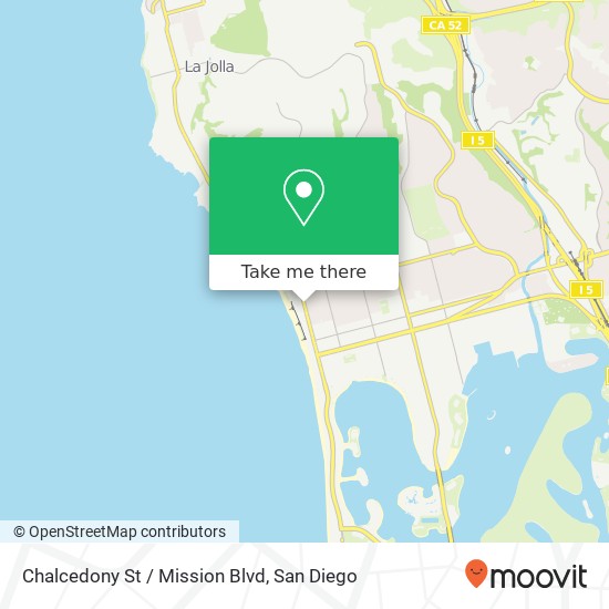 Mapa de Chalcedony St / Mission Blvd