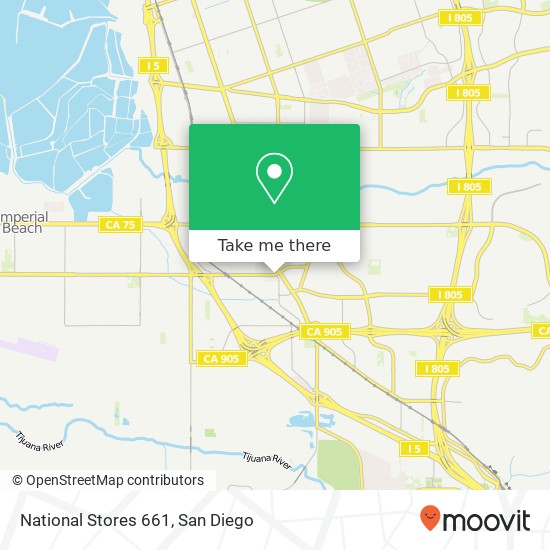 Mapa de National Stores 661