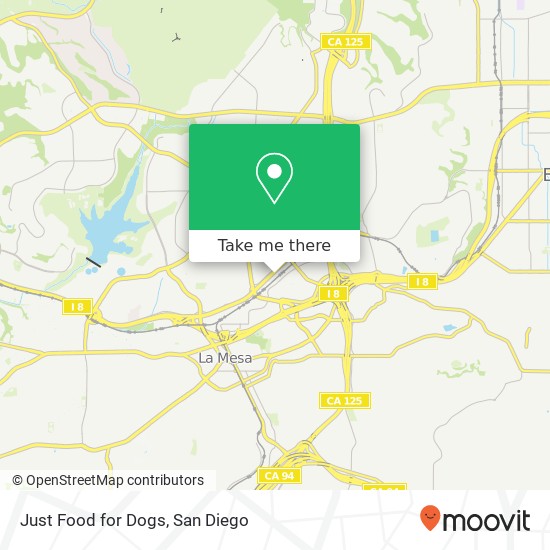 Mapa de Just Food for Dogs