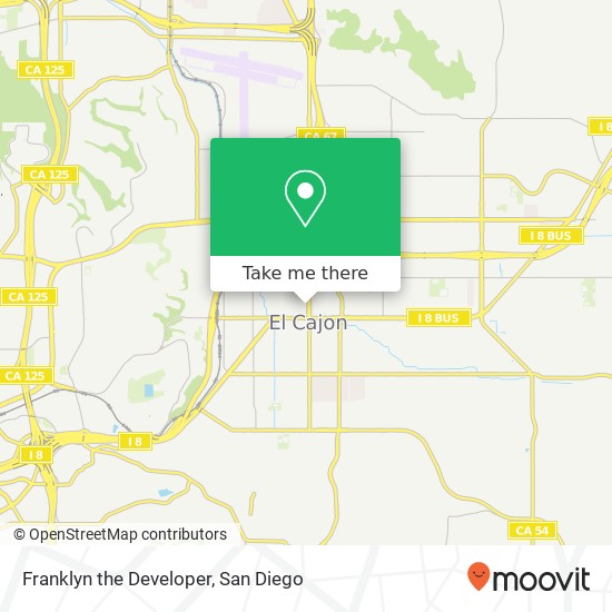 Franklyn the Developer map