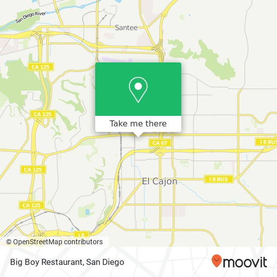 Mapa de Big Boy Restaurant