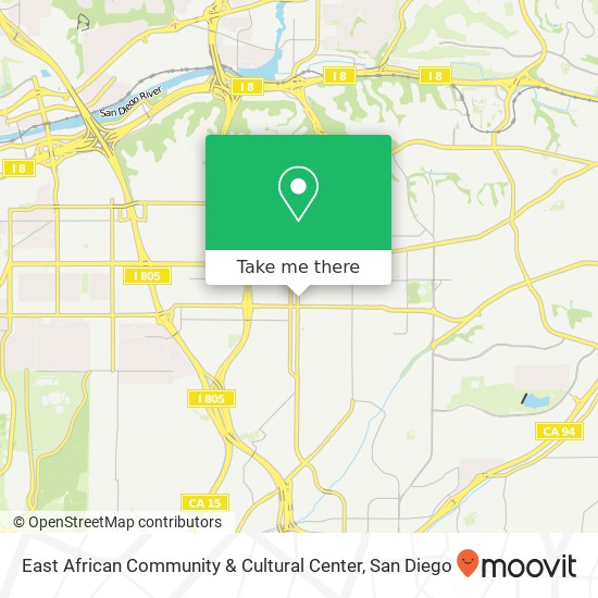 Mapa de East African Community & Cultural Center