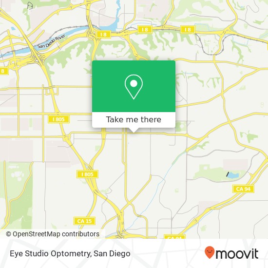 Mapa de Eye Studio Optometry