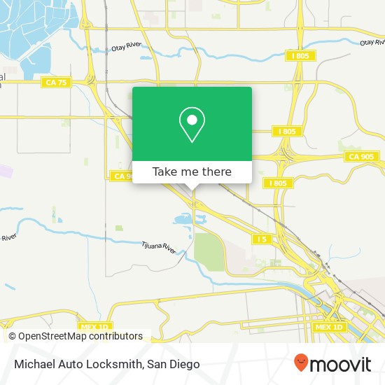 Michael Auto Locksmith map