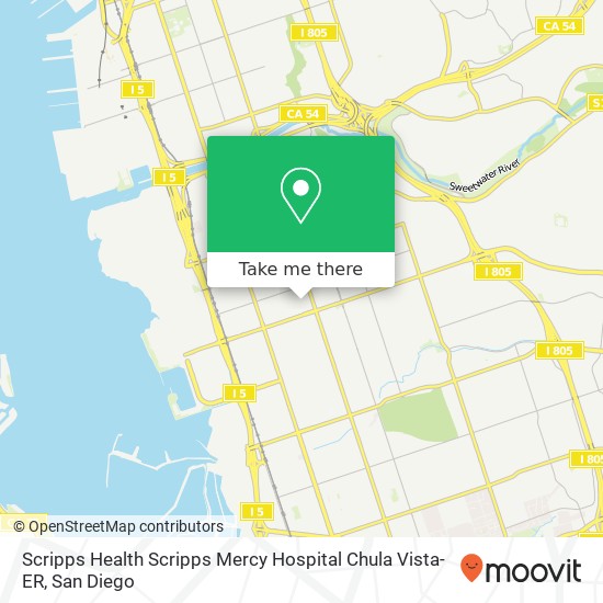 Scripps Health Scripps Mercy Hospital Chula Vista-ER map