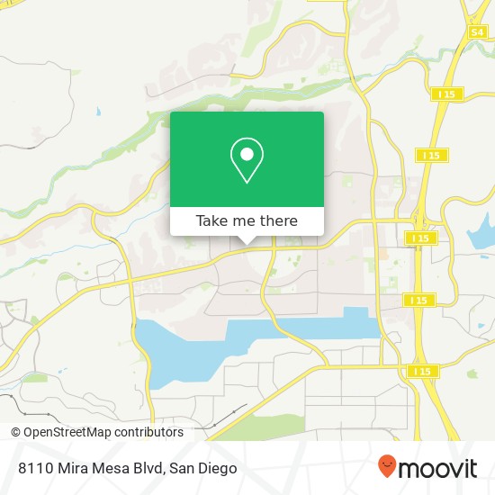 8110 Mira Mesa Blvd map