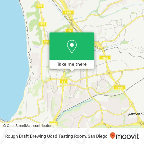 Mapa de Rough Draft Brewing Ucsd Tasting Room