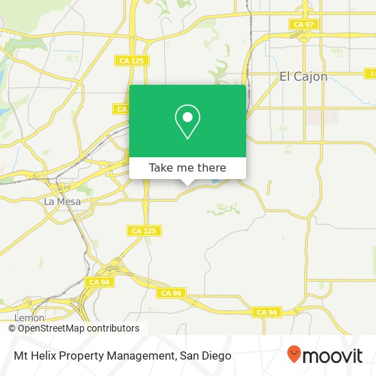 Mapa de Mt Helix Property Management