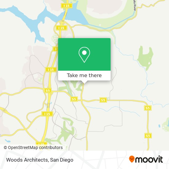 Woods Architects map