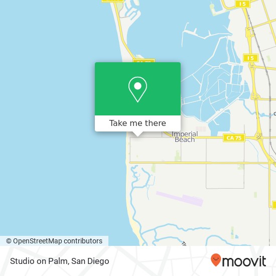 Studio on Palm map