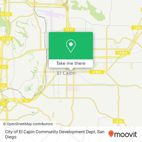 Mapa de City of El Cajon Community Development Dept