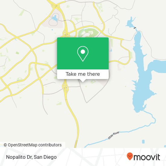 Nopalito Dr map