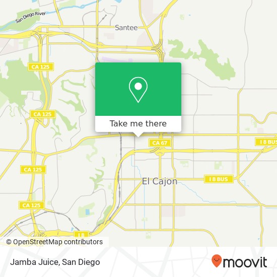 Jamba Juice map