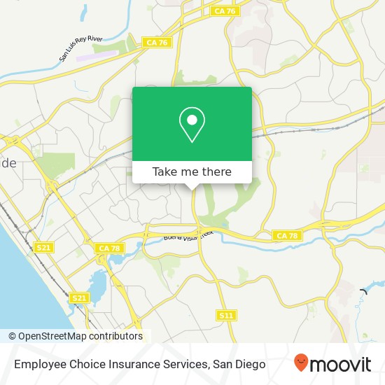 Mapa de Employee Choice Insurance Services