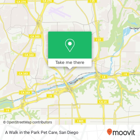 Mapa de A Walk in the Park Pet Care