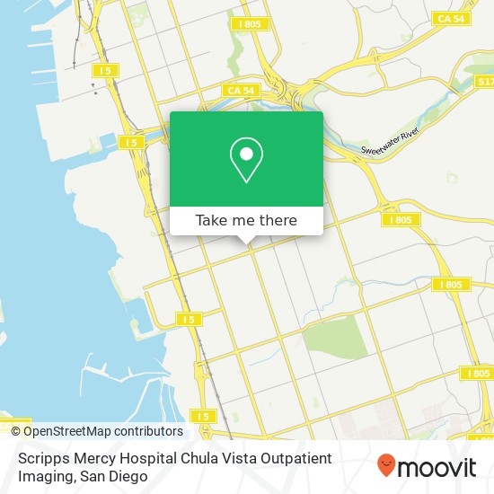 Scripps Mercy Hospital Chula Vista Outpatient Imaging map