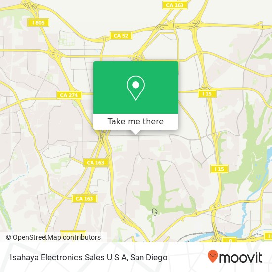 Isahaya Electronics Sales U S A map
