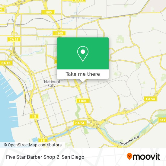 Five Star Barber Shop 2 map