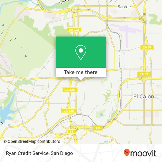 Mapa de Ryan Credit Service