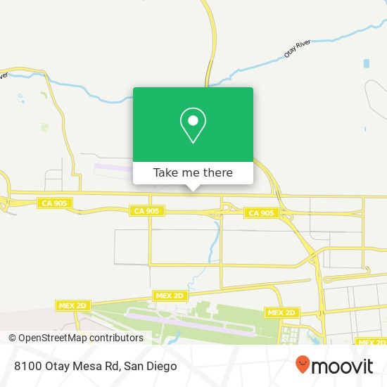 Mapa de 8100 Otay Mesa Rd