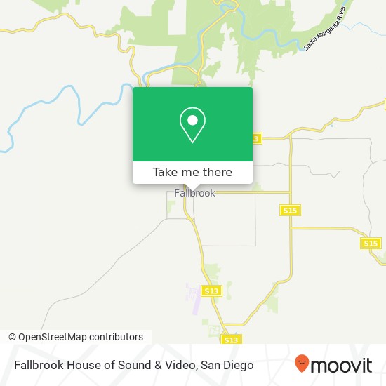 Fallbrook House of Sound & Video map