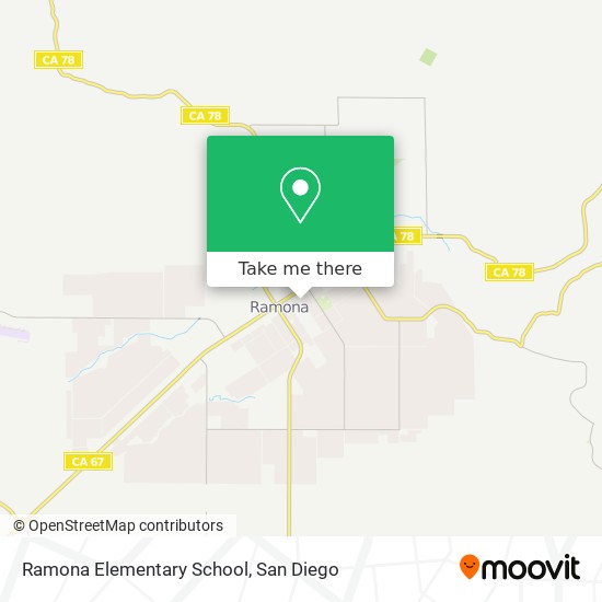 Mapa de Ramona Elementary School