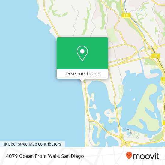 Mapa de 4079 Ocean Front Walk