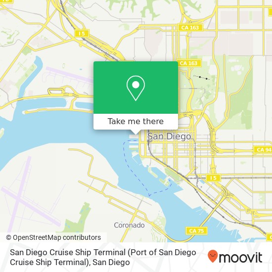 San Diego Cruise Ship Terminal (Port of San Diego Cruise Ship Terminal) map