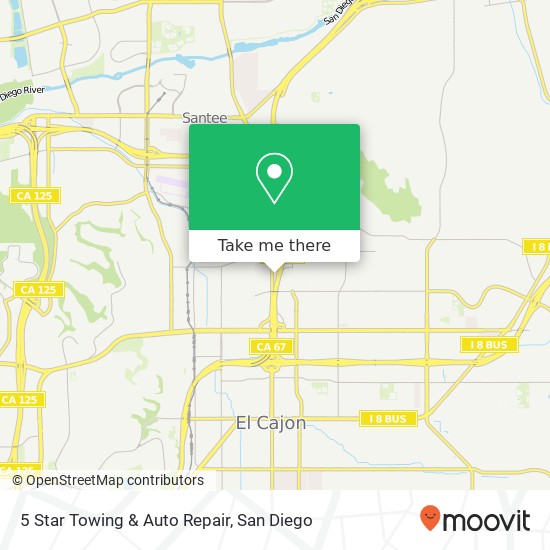 5 Star Towing & Auto Repair map