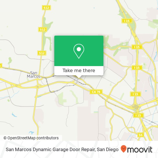 Mapa de San Marcos Dynamic Garage Door Repair