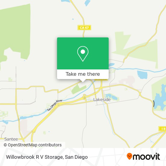 Mapa de Willowbrook R V Storage