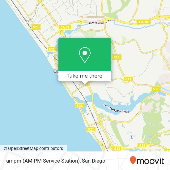 ampm (AM PM Service Station) map