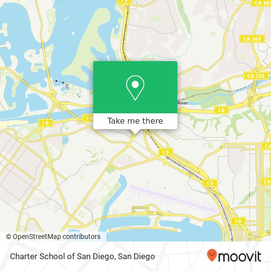 Mapa de Charter School of San Diego