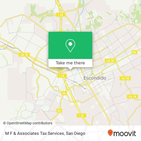 Mapa de M F & Associates Tax Services