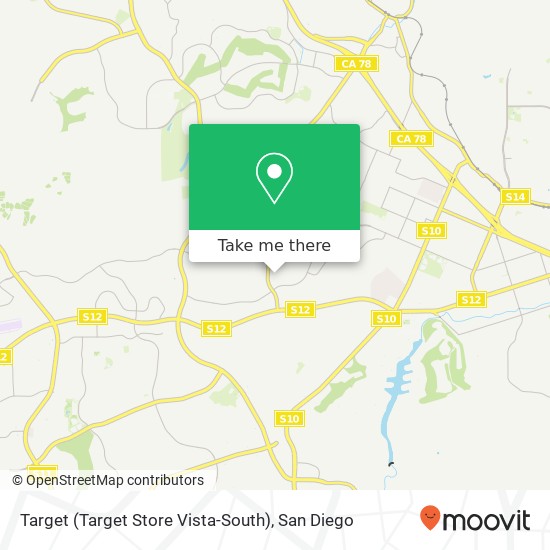 Mapa de Target (Target Store Vista-South)