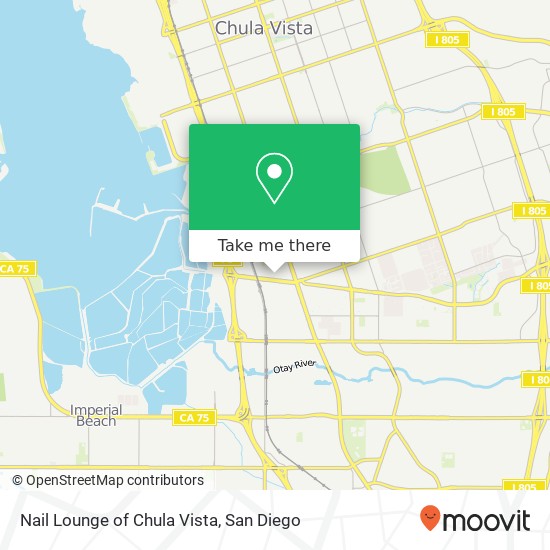 Nail Lounge of Chula Vista map