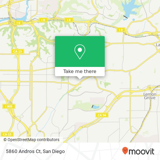 Mapa de 5860 Andros Ct