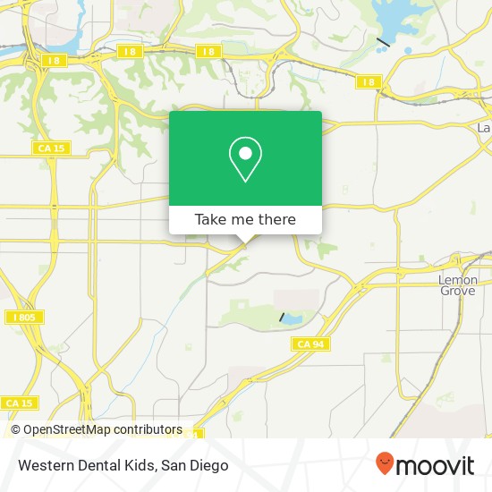 Mapa de Western Dental Kids