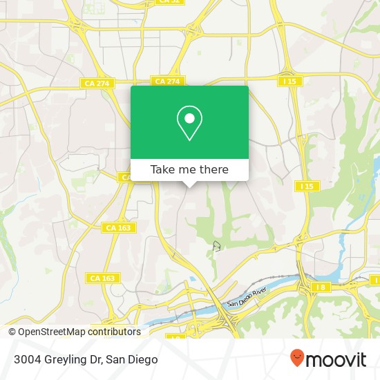 Mapa de 3004 Greyling Dr