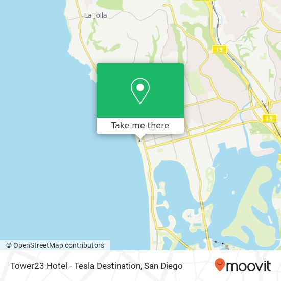 Mapa de Tower23 Hotel - Tesla Destination