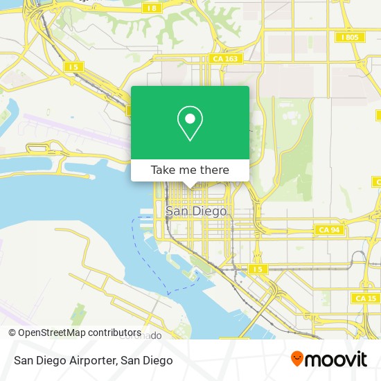 San Diego Airporter map