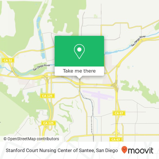 Stanford Court Nursing Center of Santee map