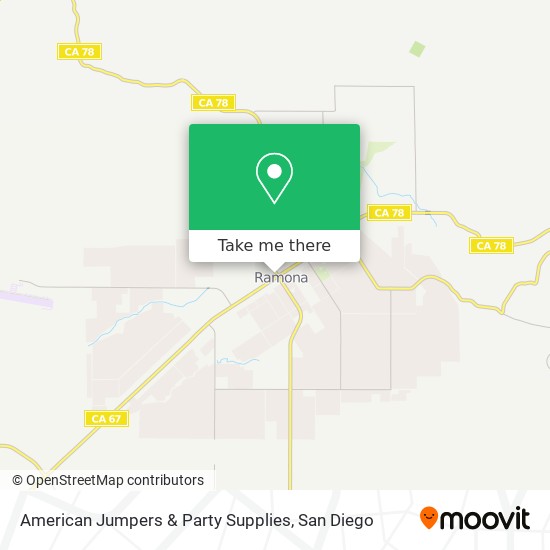 Mapa de American Jumpers & Party Supplies