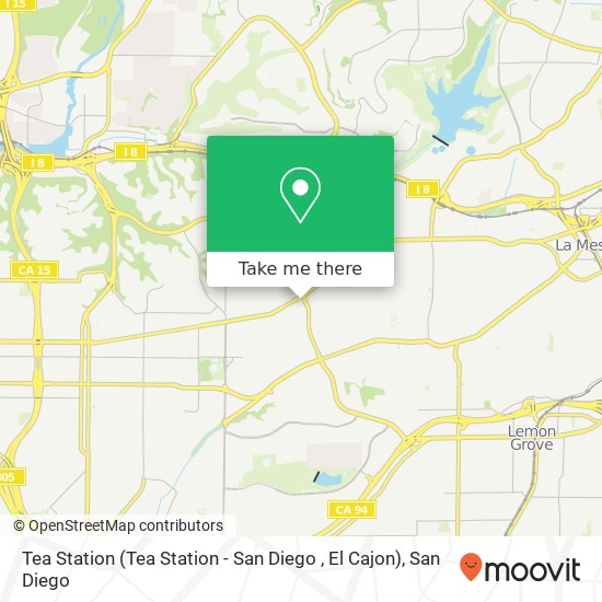 Mapa de Tea Station (Tea Station - San Diego , El Cajon)