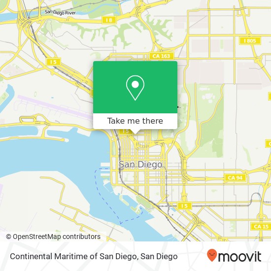 Continental Maritime of San Diego map