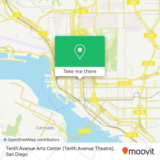 Mapa de Tenth Avenue Arts Center (Tenth Avenue Theatre)