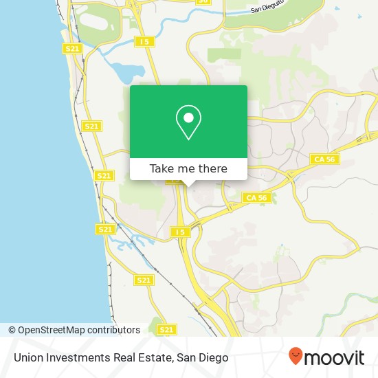 Union Investments Real Estate map